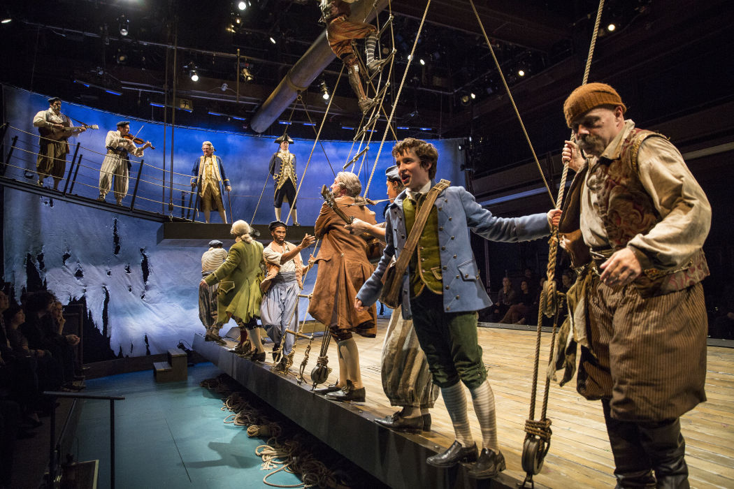 The Cast of "Treasure Island" World Premiere at Lookingglass Theatre